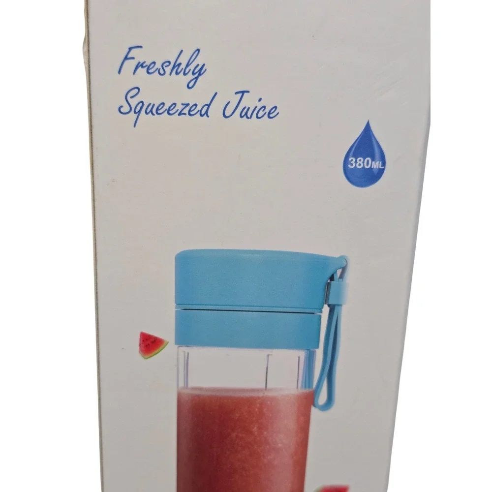 Tenswall‎ Portable Fruit Juicer Cup Pink USB Rechargeable Personal Blender 380ml